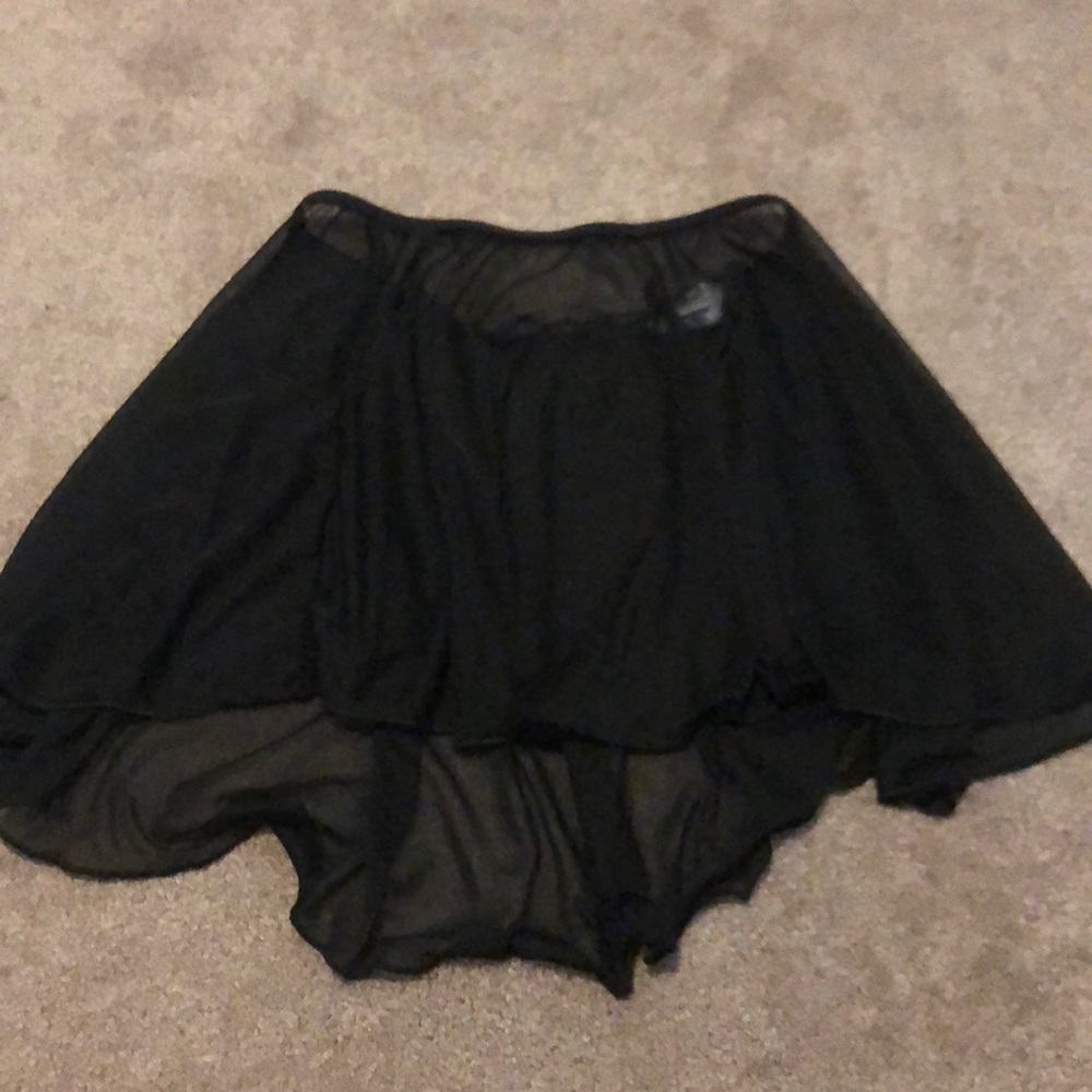 Black dance body wrappers skirt